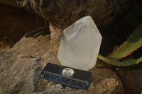 Polished Clear Quartz Crystal Points x 2 From Madagascar