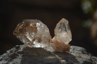 Natural Smokey & Clear Window Brandberg Quartz Crystals x 63 From Brandberg, Namibia