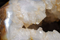 Polished Extra Large Crystal Cantered Agate Geode x 1 From Madagascar