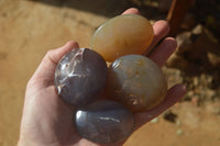 Polished Large Agate Palm Stones  x 1.8 Kg Lot From Madagascar