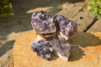 Natural Deep Mini Jacaranda Purple Amethyst Clusters  x 45 From Zambia - TopRock