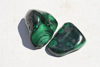 Polished Malachite Free Forms With Stunning Flower & Banding Patterns x 6 From Congo - TopRock