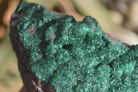 Natural Crystalline Malachite Specimens  x 2 From Congo