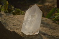 Polished Clear Quartz Crystal Points x 2 From Madagascar