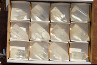 Polished Clear Quartz Crystal Points  x 12 From Madagascar - TopRock