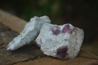 Polished Rough Rubellite Pink Tourmaline In Matrix Specimens  x 22 From Madagascar - Toprock Gemstones and Minerals 