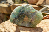 Natural Large Selected Watermelon Fluorite Cobbed Specimens  x 4 From Uis, Namibia - TopRock