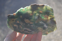 Polished Emerald Mtorolite Chrysoprase Plates  x 4 From Zimbabwe