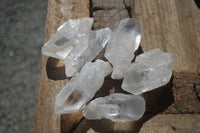 Natural Etched Clear Quartz Crystals  x 35 From Mpika, Zambia - Toprock Gemstones and Minerals 