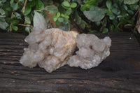 Natural Cascading Smokey Quartz Clusters x 2 From Luena, Congo