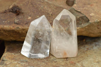 Polished Clear Quartz Crystal Points x 6 From Madagascar - TopRock