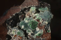 Natural Rare Ball Malachite On Drusy Quartz & Dolomite Matrix  x 3 From Kambove, Congo