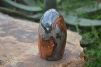 Polished Polychrome Jasper Standing Free Forms  x 4 From Mahajanga, Madagascar