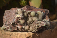 Natural Rare Ball Malachite On Drusy Quartz & Dolomite Matrix  x 3 From Kambove, Congo