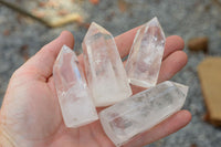 Polished Clear Quartz Crystal Points  x 12 From Madagascar - TopRock