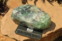 Natural Large Selected Watermelon Fluorite Cobbed Specimens  x 4 From Uis, Namibia - TopRock