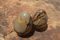 Polished Septaria Dragon's Eggs (Calcite & Aragonite) x 5 From Mahajanga, Madagascar - TopRock