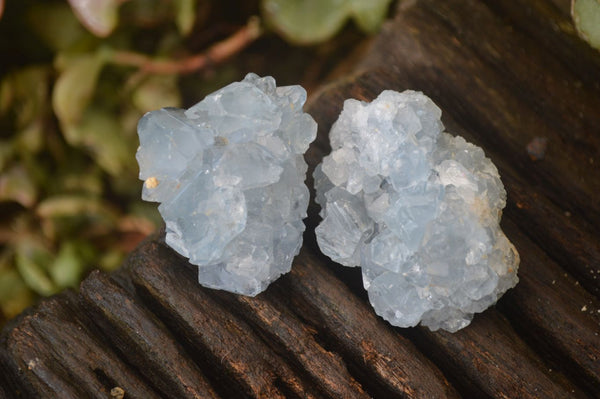 Natural Blue Celestite Crystal Specimens  x 13 From Sakoany, Madagascar