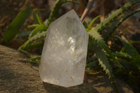 Polished Clear Quartz Crystal Points x 2 From Madagascar