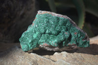 Natural Crystalline Malachite Specimens  x 2 From Congo