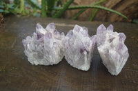 Natural Sugar Amethyst Clusters  x 12 From Solwezi, Zambia - Toprock Gemstones and Minerals 