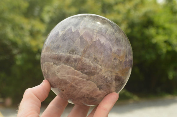 Polished Large Smokey Amethyst Sphere x 1 From Madagascar - TopRock