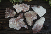 Natural Red Hematoid Phantom Quartz Crystals & Clusters  x 6 From Karoi, Zimbabwe - Toprock Gemstones and Minerals 