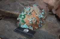 Natural Drusy Coated Chrysocolla & Malachite On Copper Dolomite x 2 From Likasi, Congo