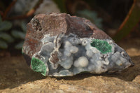 Natural Rare Ball Malachite On Drusy Quartz & Dolomite Matrix  x 3 From Kambove, Congo