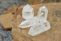 Polished Clear Quartz Crystal Points  x 12 From Madagascar - TopRock