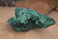 Natural Chatoyant Silky Malachite Specimens  x 2 From Congo - Toprock Gemstones and Minerals 