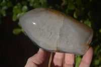 Polished Agate Standing Free Forms x 3 From Madagascar