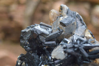 Natural Smokey Quartz Cluster With Schorl & Hyalite Opal x 1 From Erongo Mountains, Namibia