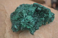 Natural Chatoyant Silky Malachite Specimens  x 2 From Congo - Toprock Gemstones and Minerals 