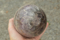 Polished Large Smokey Amethyst Sphere x 1 From Madagascar - TopRock