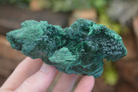 Natural Chatoyant Silky Malachite Specimens  x 2 From Congo - Toprock Gemstones and Minerals 