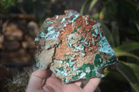 Natural Drusy Coated Chrysocolla & Malachite On Copper Dolomite x 2 From Likasi, Congo