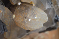 Natural Smokey Quartz Cluster With Schorl & Hyalite Opal x 1 From Erongo Mountains, Namibia