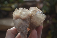 Natural Cascading White Phantom Smokey Quartz Clusters x 6 From Luena, Congo