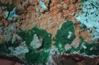 Natural Drusy Coated Chrysocolla & Malachite On Copper Dolomite x 2 From Likasi, Congo