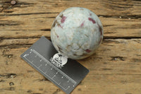 Polished Pink Tourmaline Rubellite Spheres x 3 From Ambatondrazaka, Madagascar - TopRock