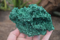 Natural Chatoyant Silky Malachite Specimens  x 2 From Congo - Toprock Gemstones and Minerals 