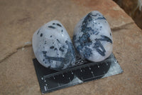 Polished Tourmalinated Quartz Free Forms  x 8 From Karibib, Namibia - TopRock