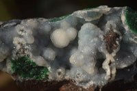 Natural Rare Ball Malachite On Drusy Quartz & Dolomite Matrix  x 3 From Kambove, Congo