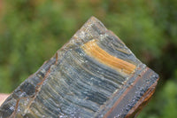 Natural Golden Blue Tigers Eye Specimens  x 2 From Prieska, South Africa - TopRock