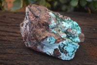 Natural Drusy Coated Chrysocolla & Malachite On Copper Dolomite x 2 From Likasi, Congo