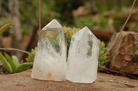 Polished Clear Quartz Crystal Points x 6 From Madagascar - TopRock