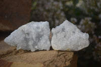 Natural Blue Celestite Crystal Specimens  x 12 From Sakoany, Madagascar