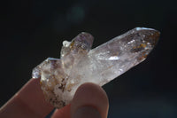 Natural Skeletal Smokey Amethyst Window Quartz Crystals  x 20 From Chiredzi, Zimbabwe - Toprock Gemstones and Minerals 