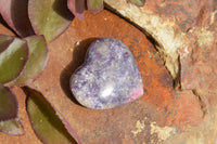 Polished Purple Lepidolite Mica Hearts  x 6 From Madagascar - TopRock